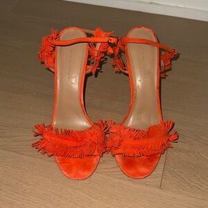 Banana Republic Orange Fringe Sandals
